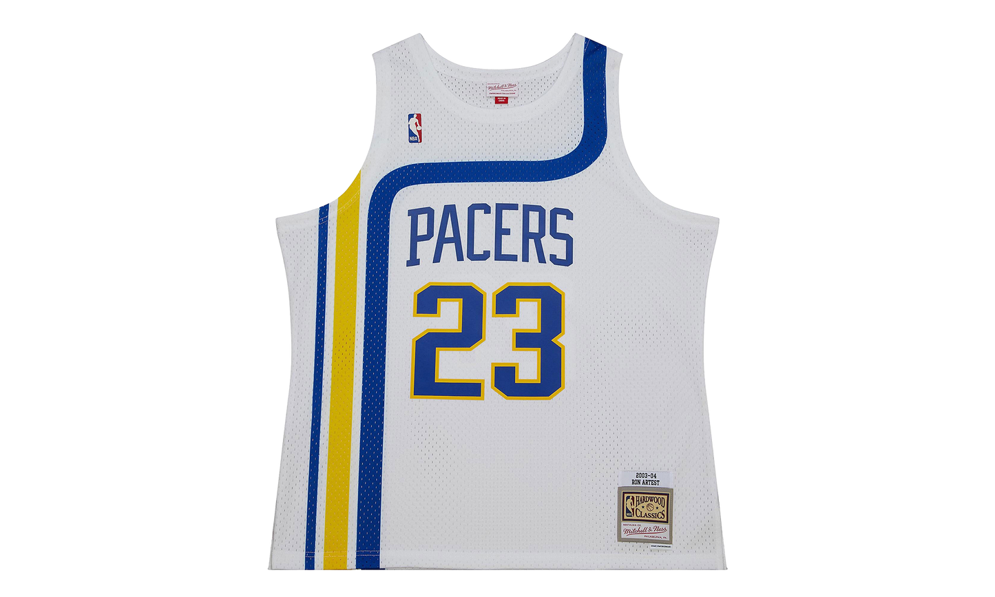 NBA WHITE HWC JERSEY PACERS 2003 RON ARTEST 1