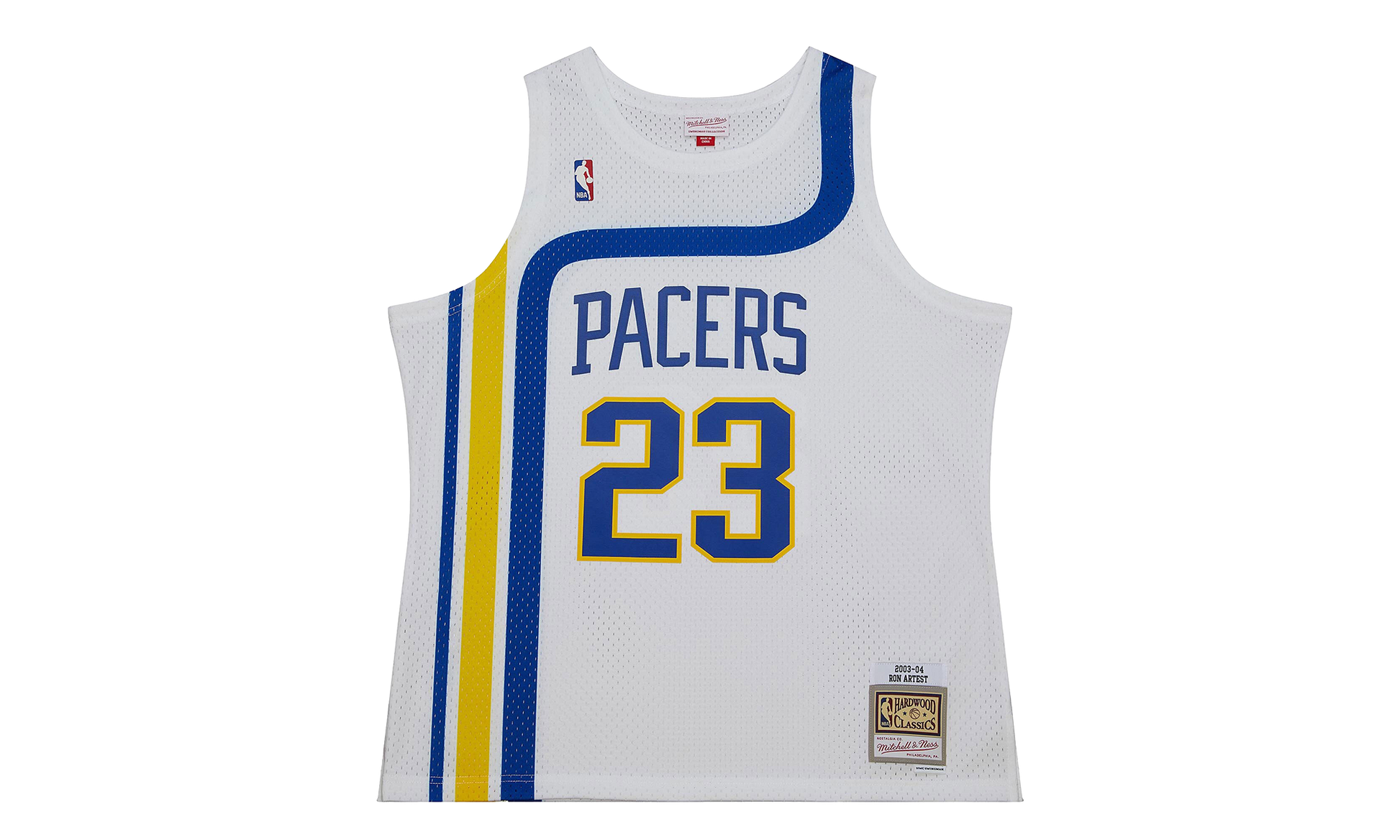 NBA WHITE HWC JERSEY PACERS 2003 RON ARTEST 1